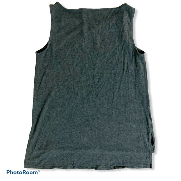 Eileen Fisher‎ grey scoop neck sleeveless top M - Picture 2 of 4
